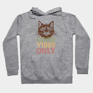 FALL CAT GOOD VIBES ONLY Hoodie